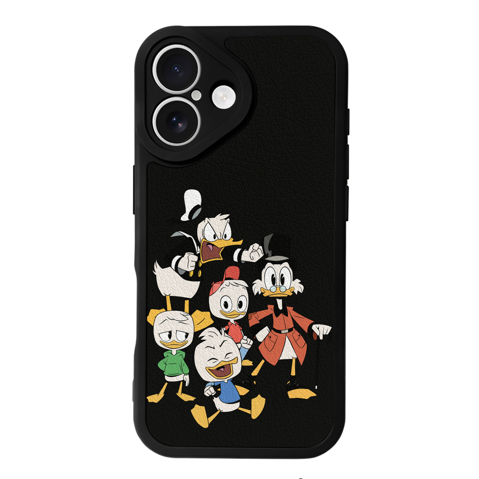 （画像用） ミッキーマウス Mickey Mouse 【iPhone 16シリーズ対応】シリコンスマホケース（レザー調） 材質：シリコン